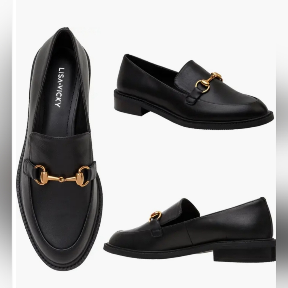 New Lisa Vicky Zany Women's Black Loafers size 7